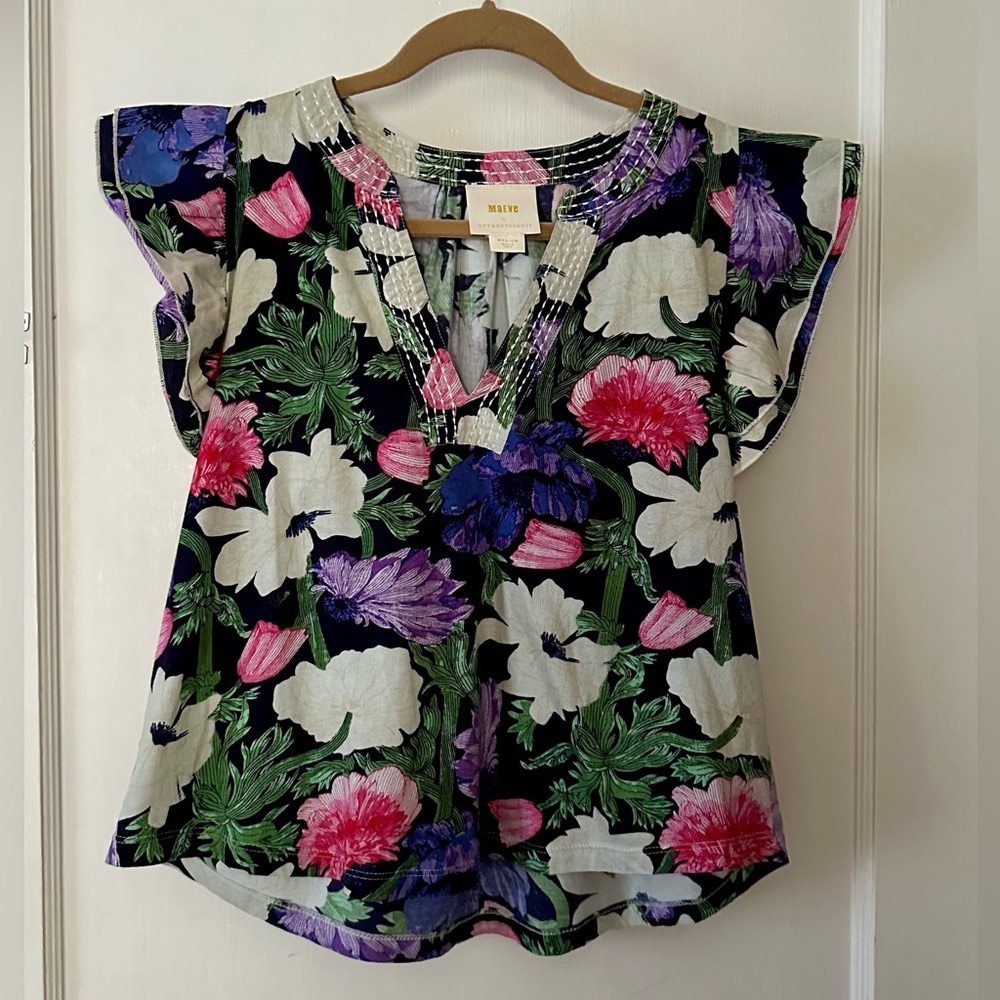 Maeve by Anthropologie Floral Blouse